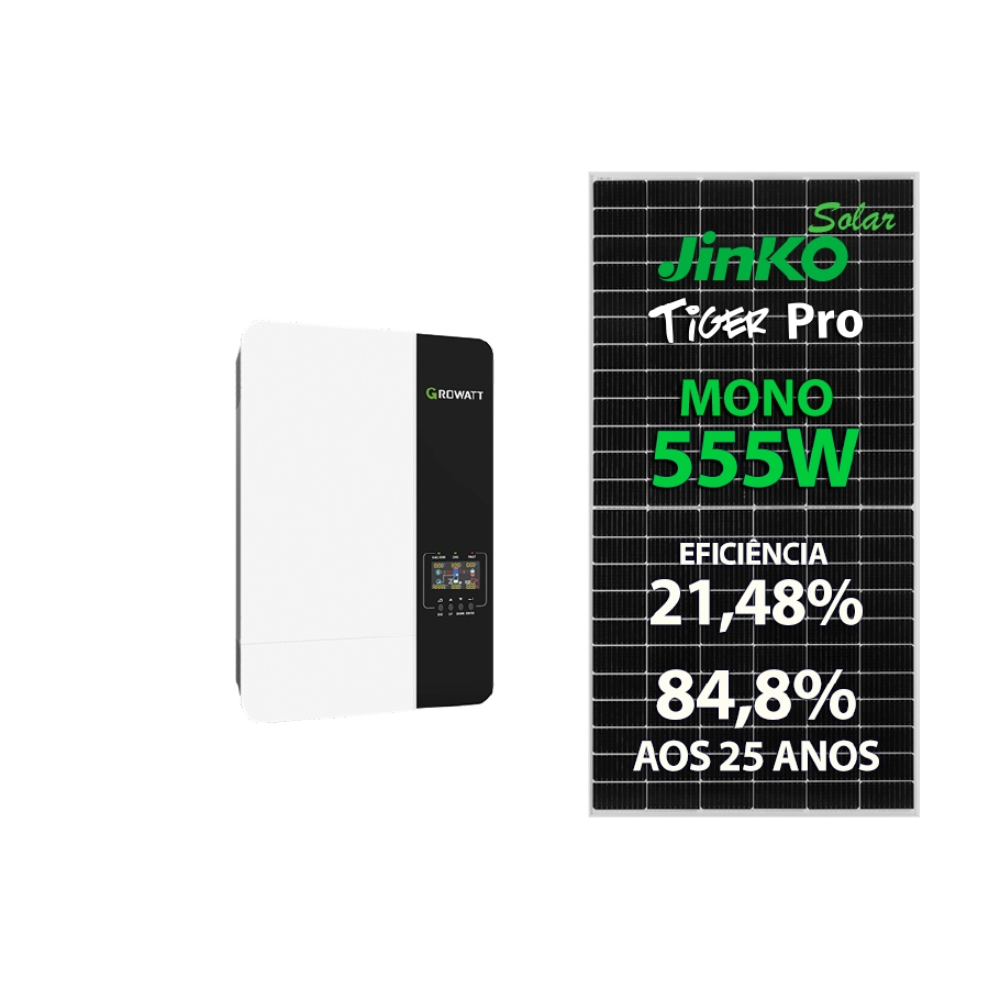 GERADOR DE ENERGIA SOLAR GROWATT OFF GRID ROSCA DUPLA MADEIRA SOLAR GROUP (323438-9) - Imagem 4