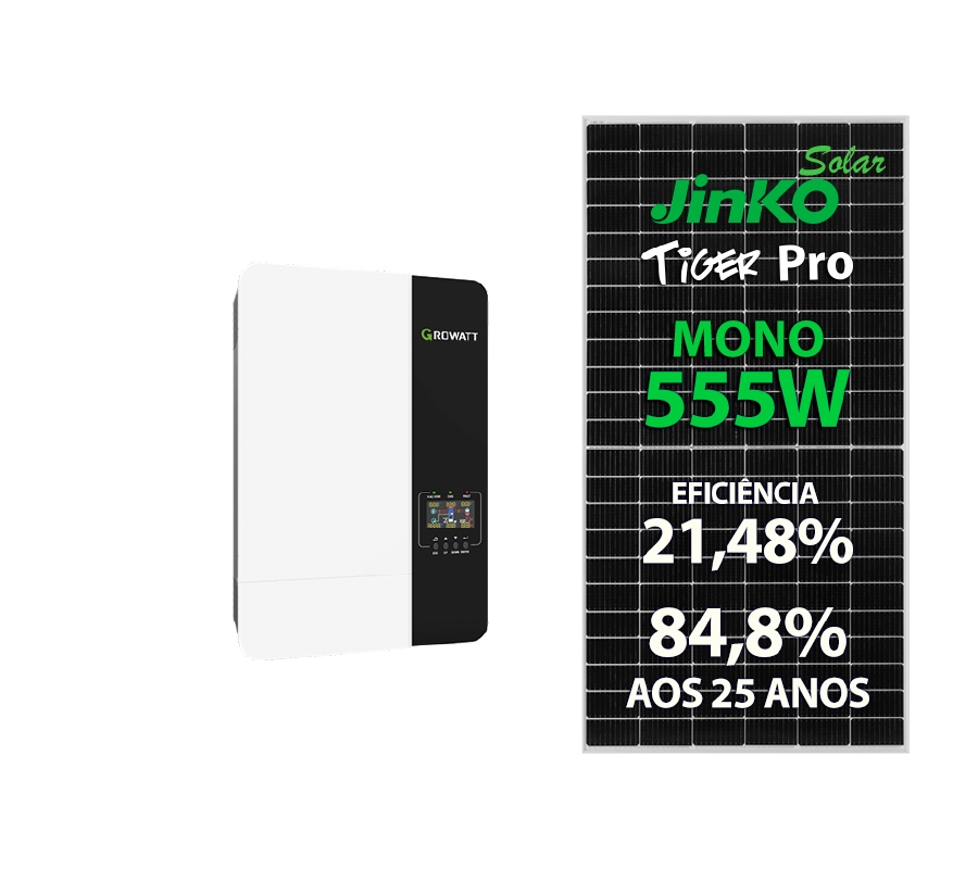 GERADOR DE ENERGIA SOLAR GROWATT OFF GRID LAJE SOLAR GROUP (323663-2)